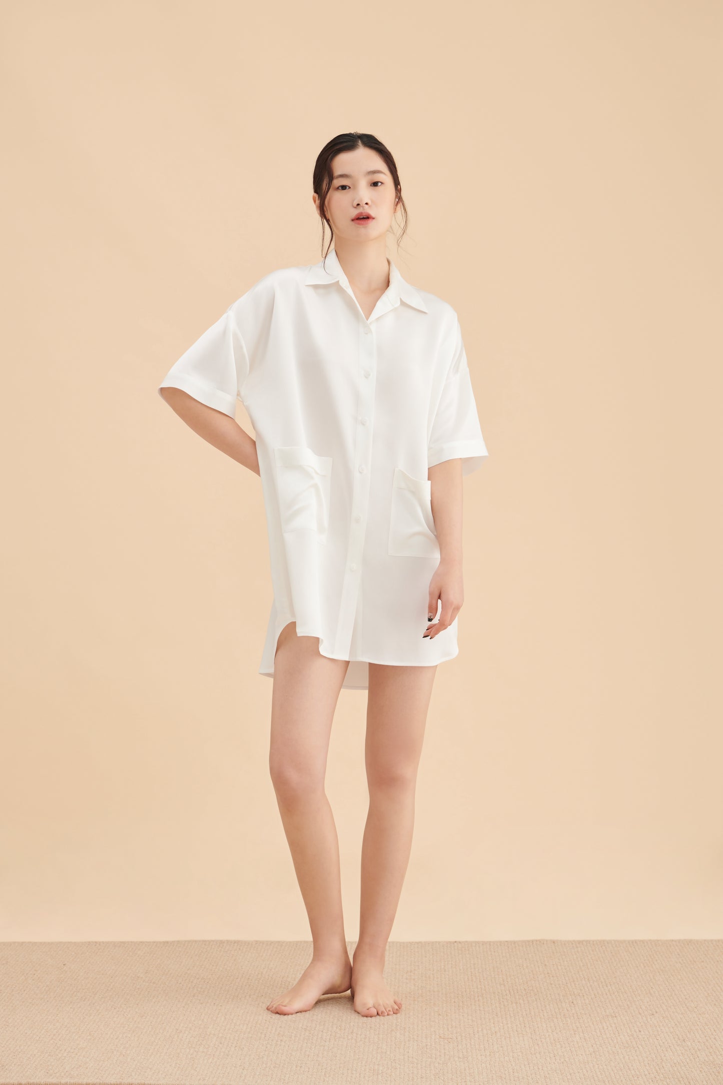 22 Momme Nice Weekend Silk Nightshirt