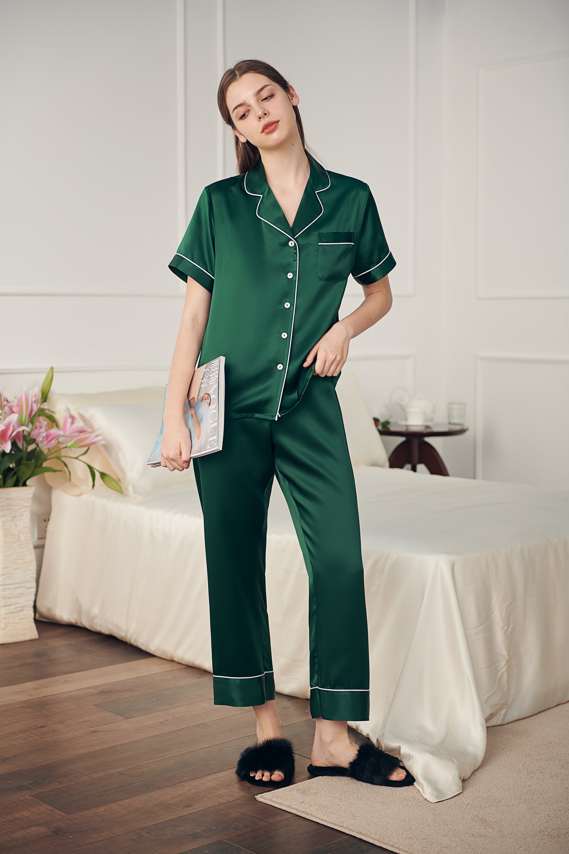 22 Momme Women Silk Pajamas Set