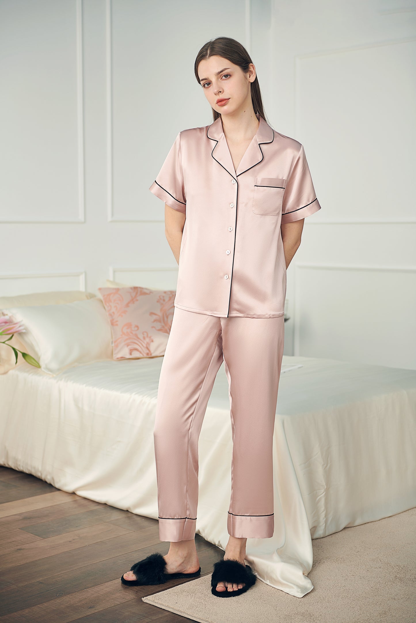 22 Momme Women Silk Pajamas Set