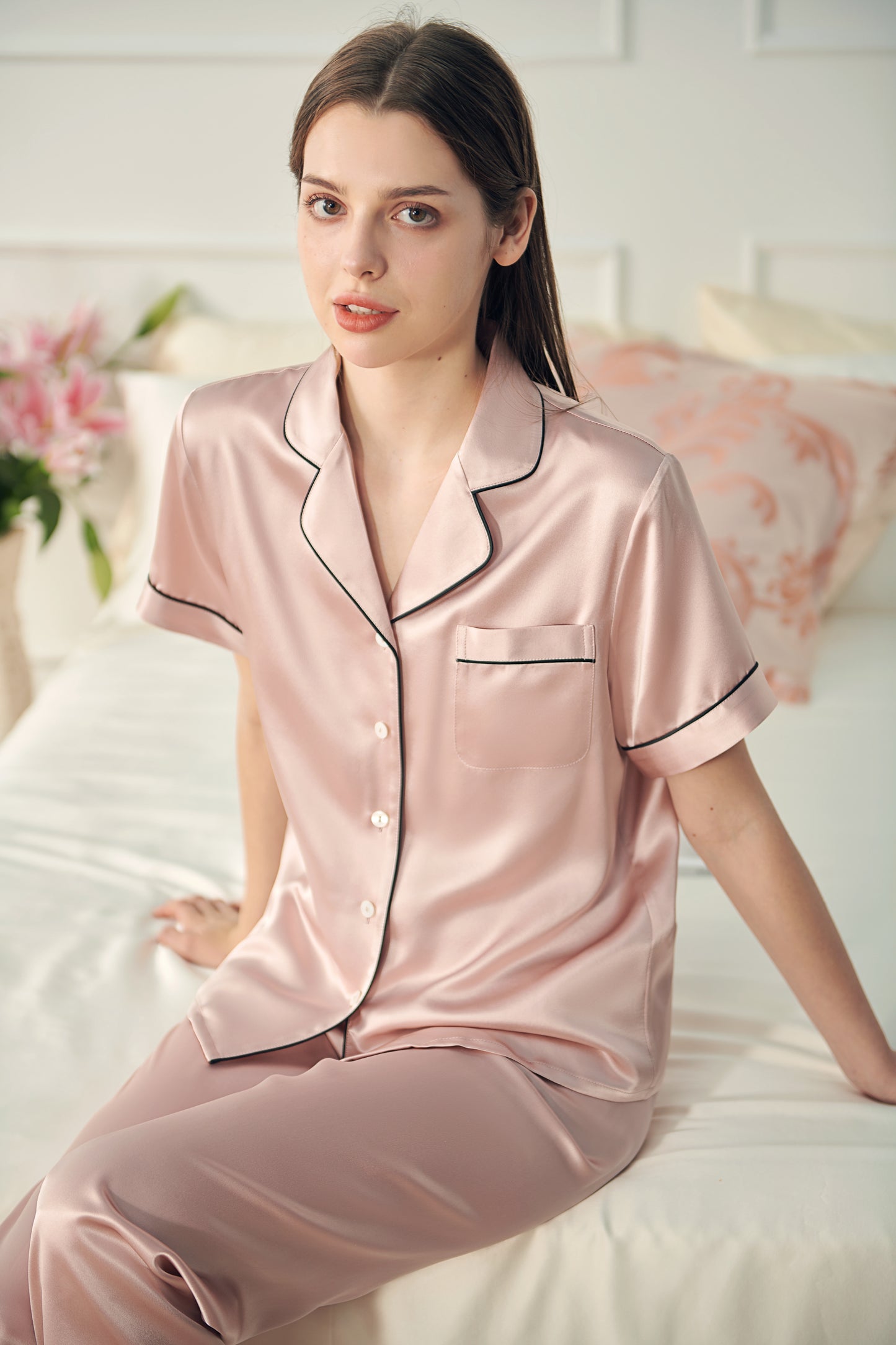 22 Momme Women Silk Pajamas Set