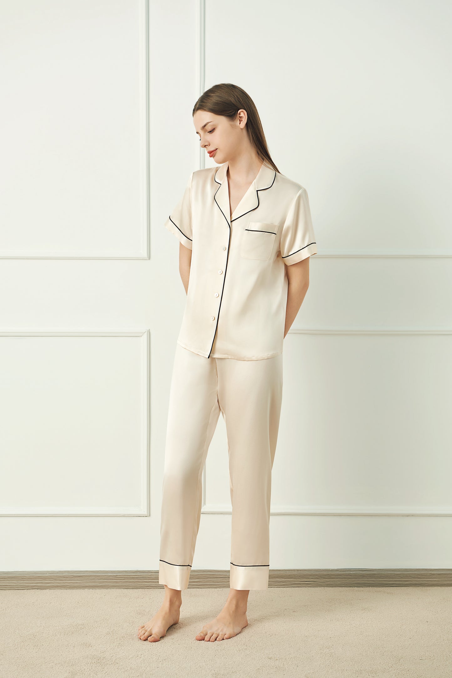 22 Momme Women Silk Pajamas Set