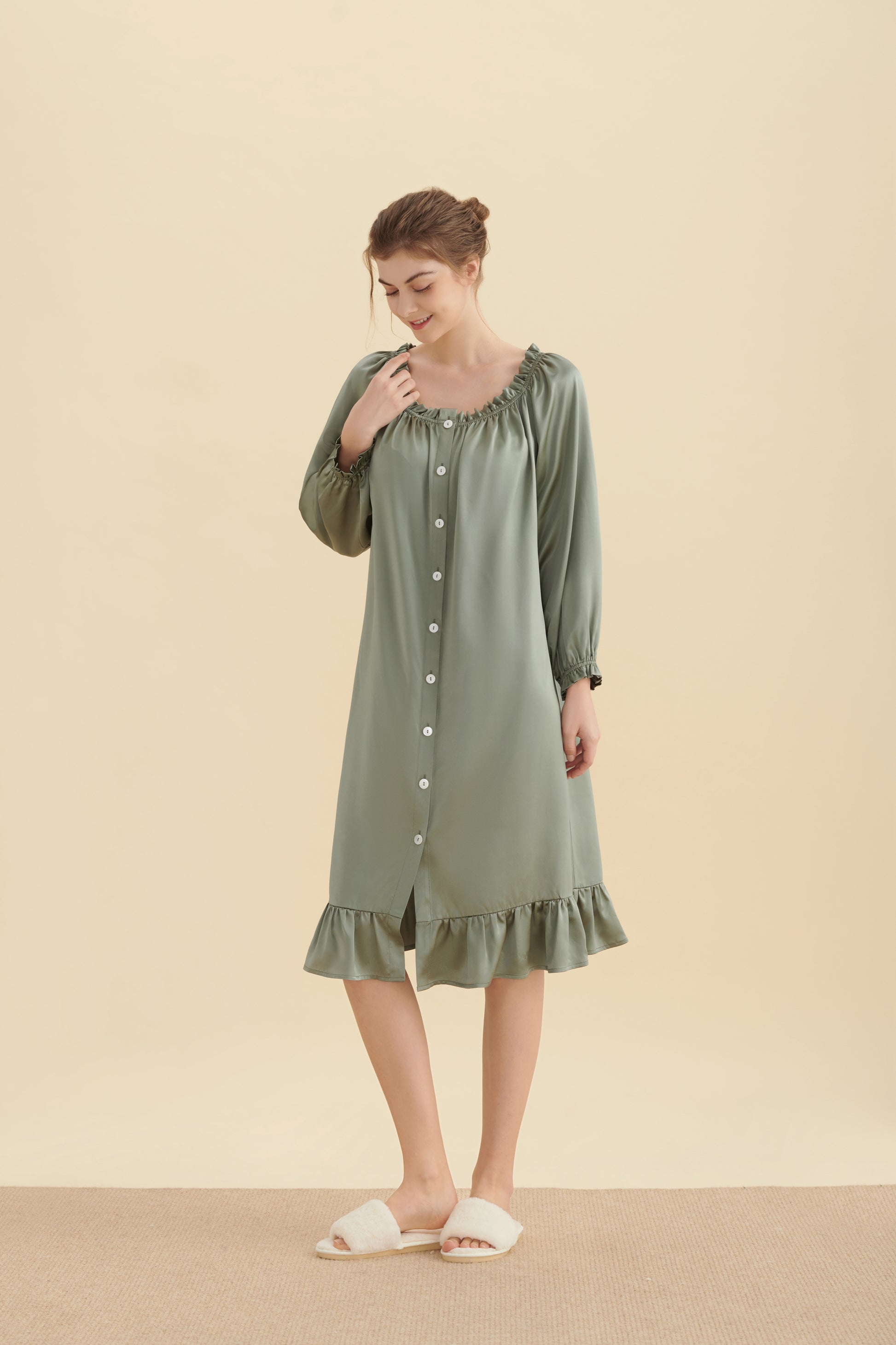 22 Momme Vintage Silk Blouse Dress