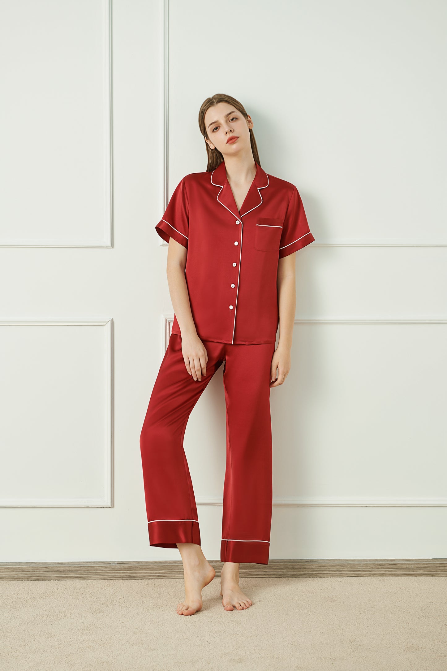 22 Momme Women Silk Pajamas Set