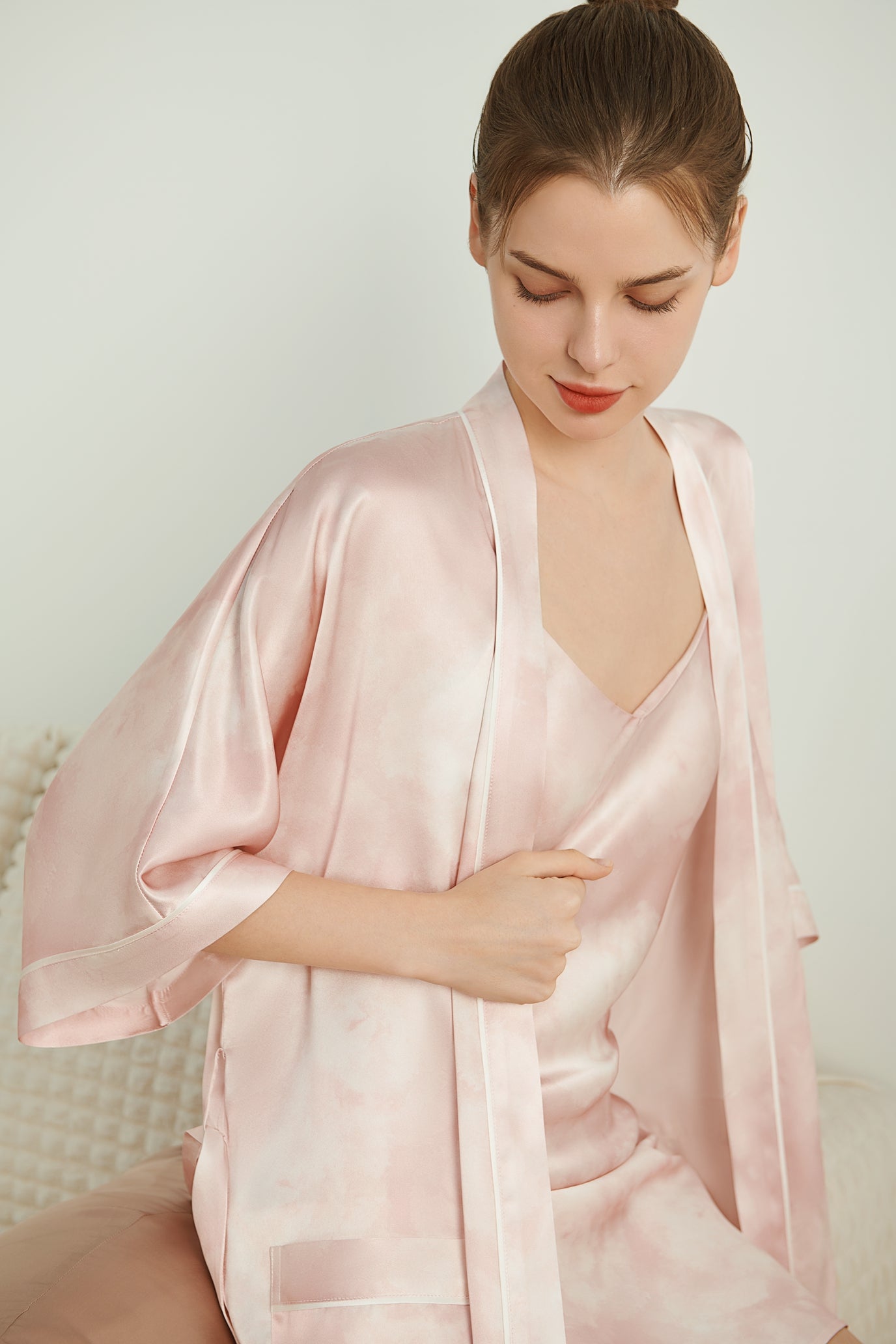 Rose Cloud Silk Nightdress