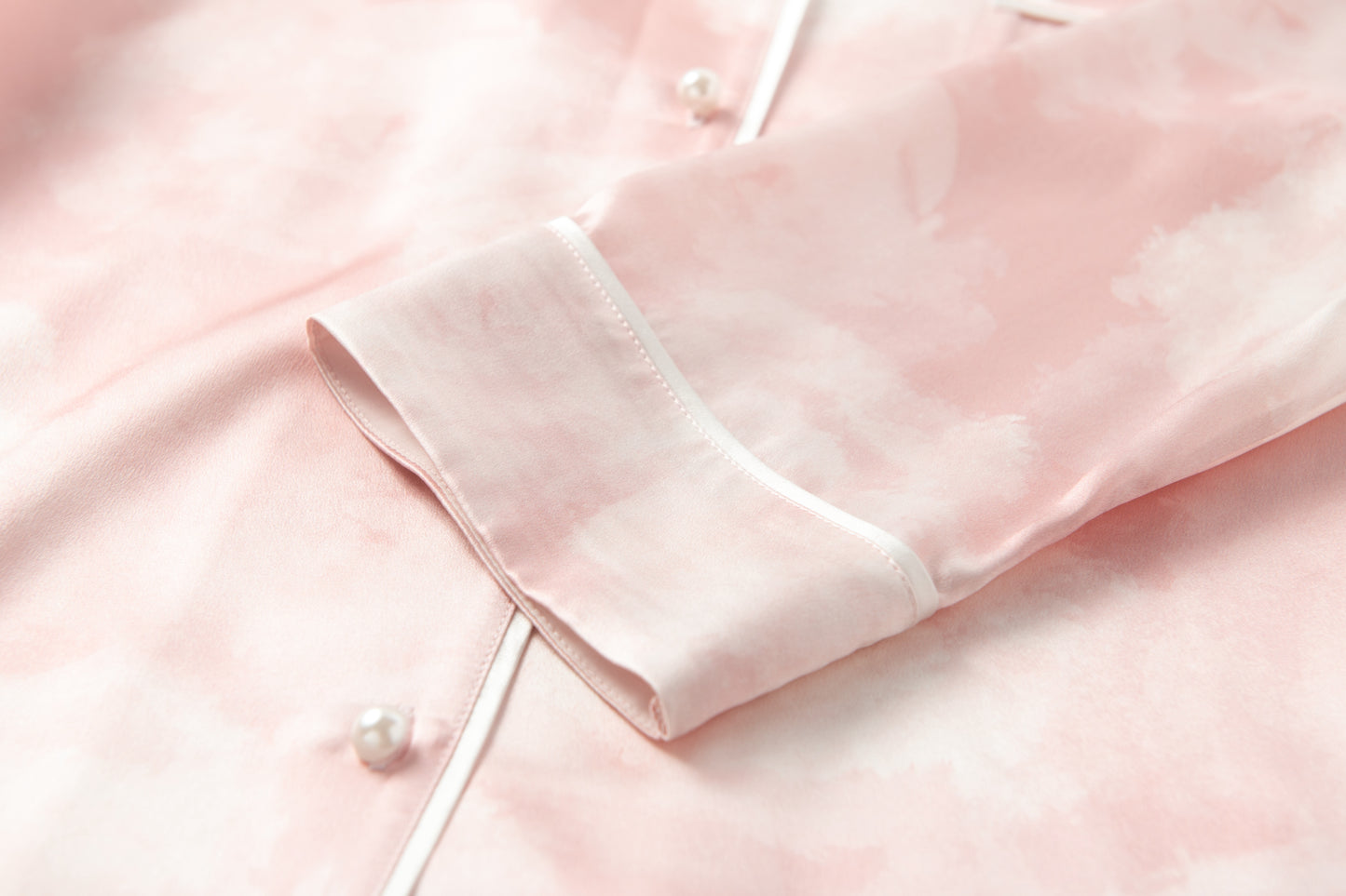 Rose Cloud Silk Pajama Set