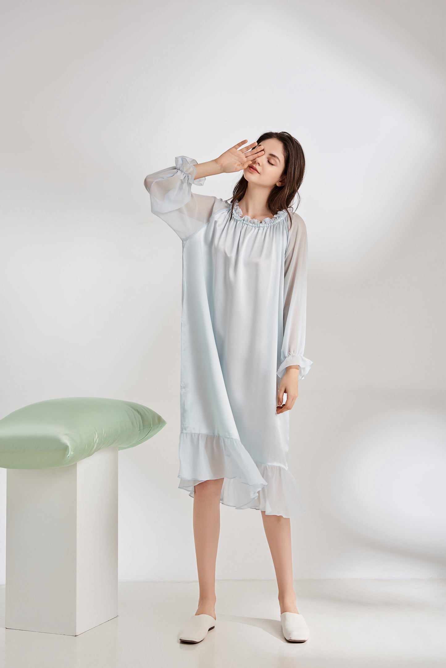 22 Momme Go With The Flow Silk Night Blouse