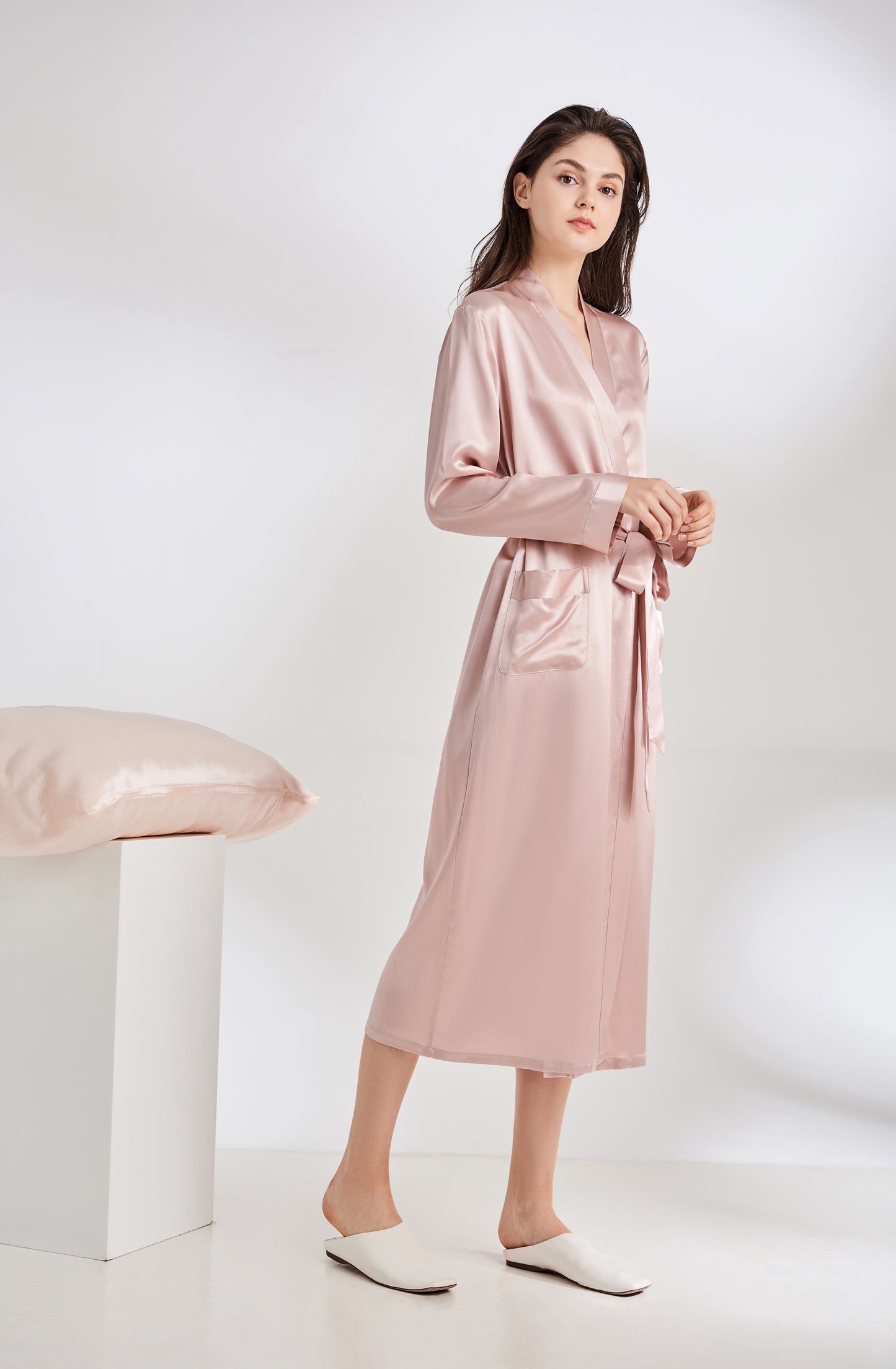 22 Momme Classic Full Length Silk Robe