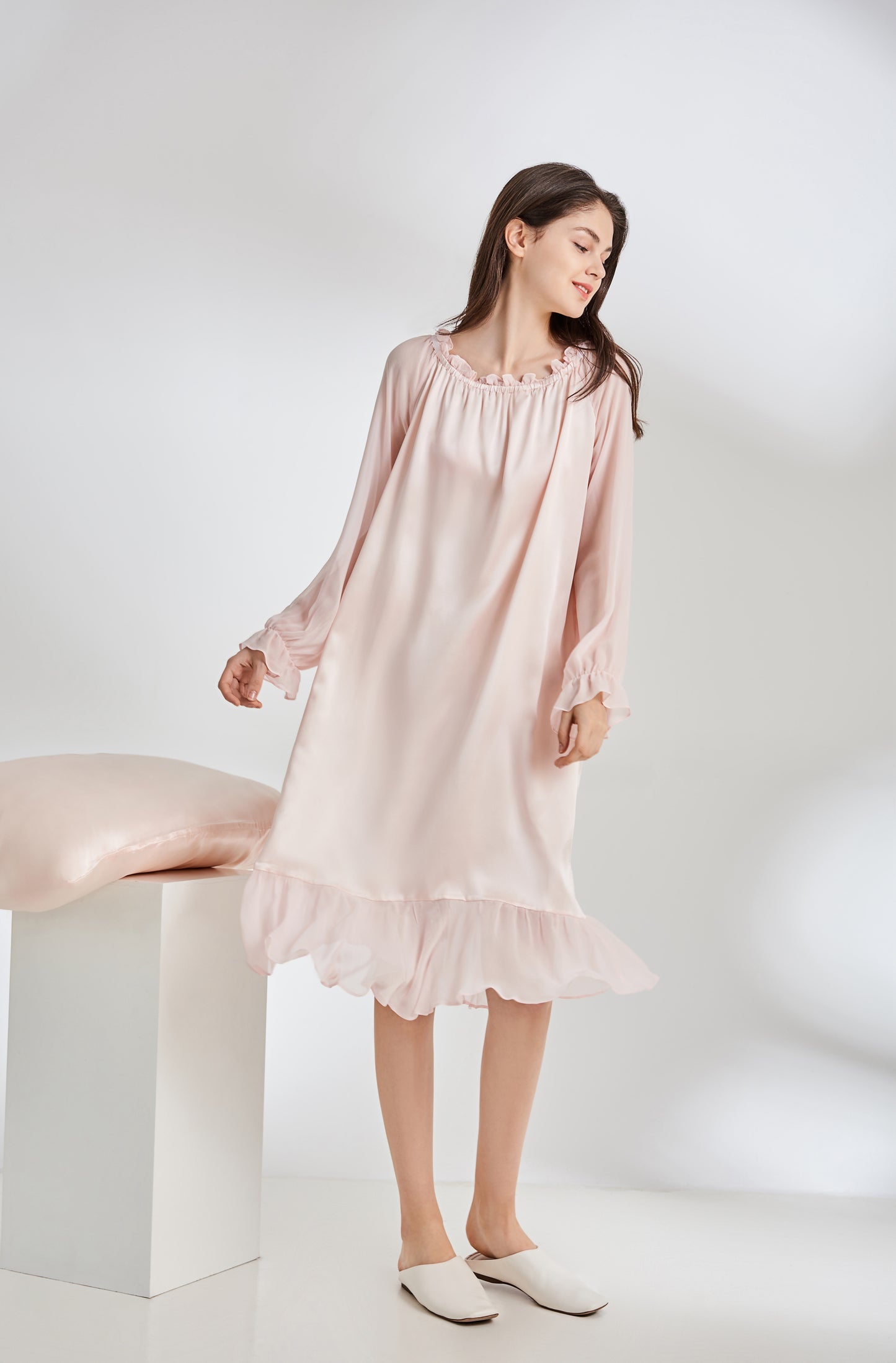 22 Momme Go With The Flow Silk Night Blouse