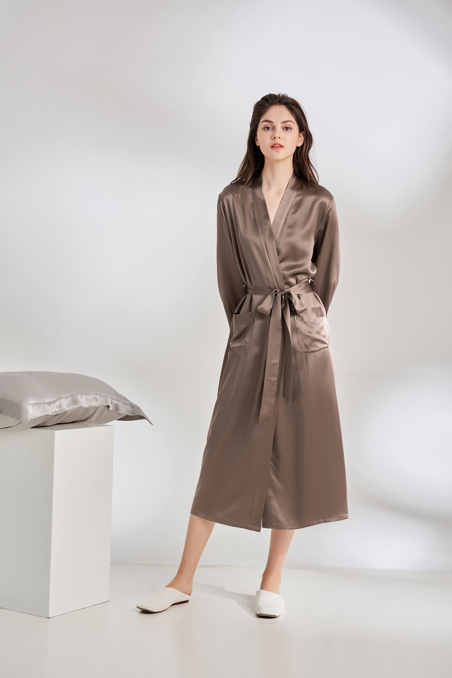 22 Momme Classic Full Length Silk Robe