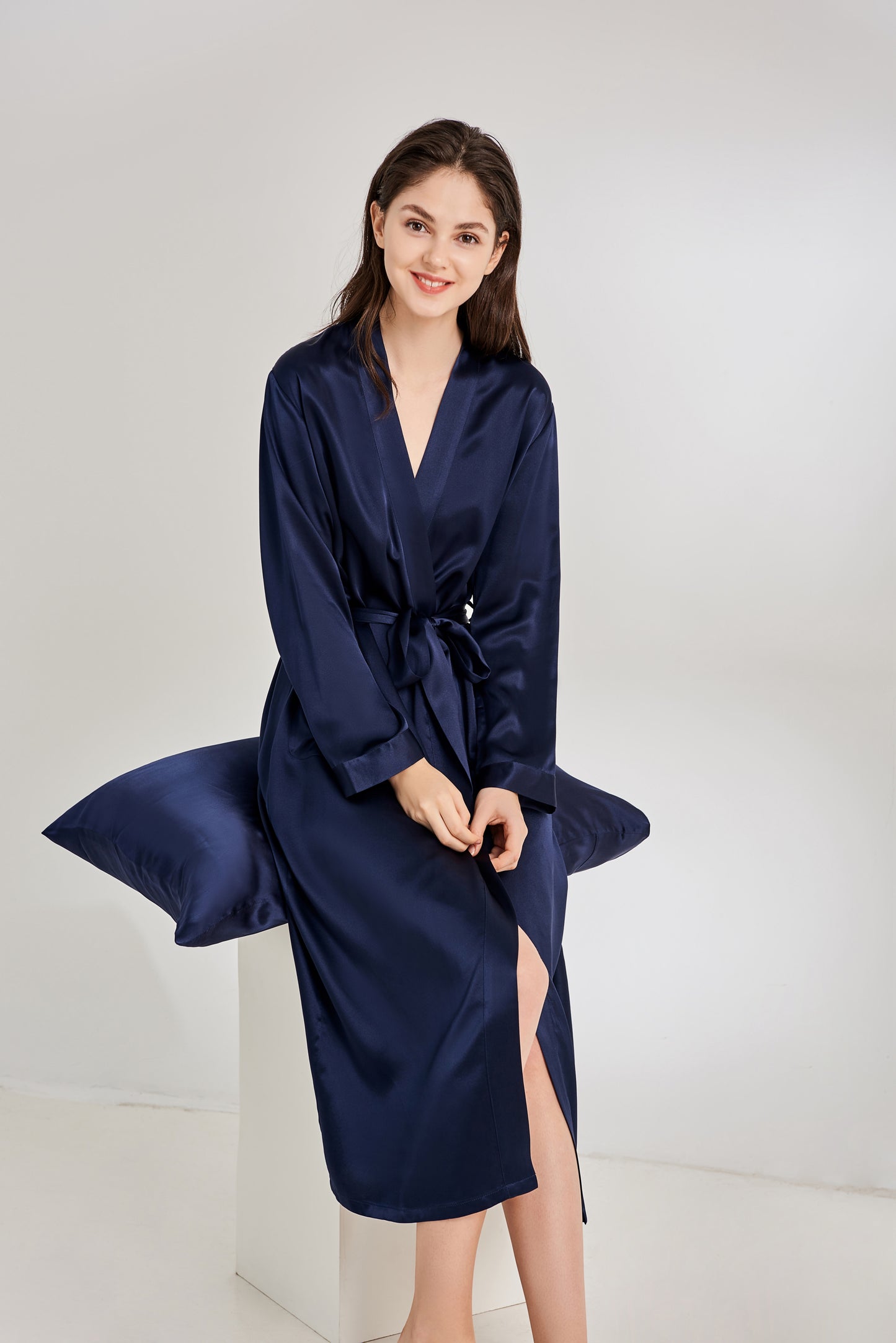 22 Momme Classic Full Length Silk Robe